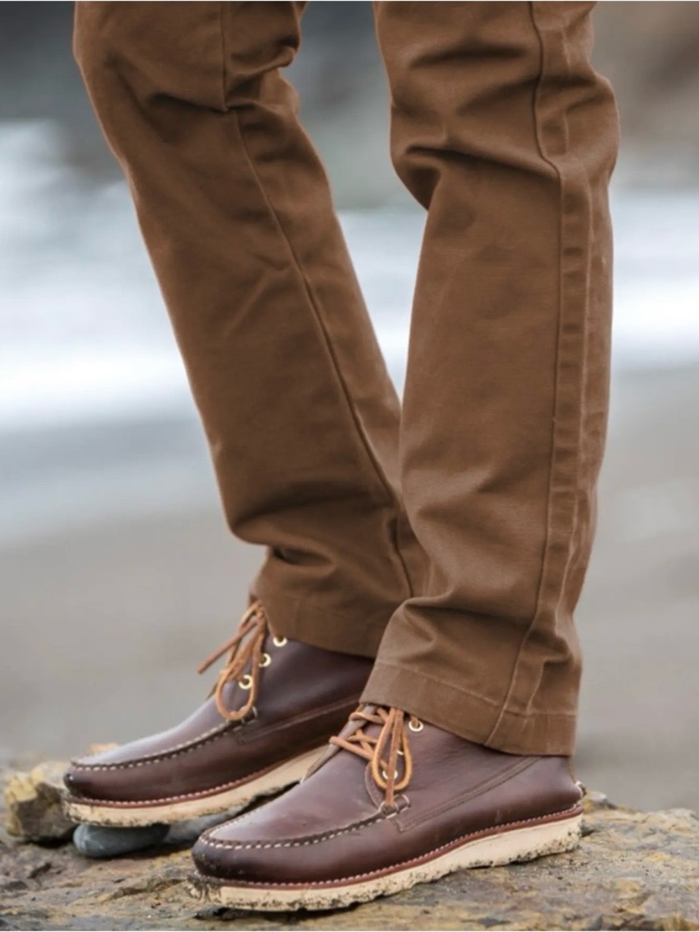 NWOT | Gustin | #207 Camel Duck Canvas Chinos | Size 35 - Picture 2 of 12